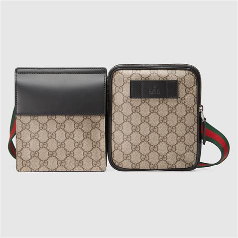 sacoche gucci homme supreme gg|GG belt bag in black GG Supreme .